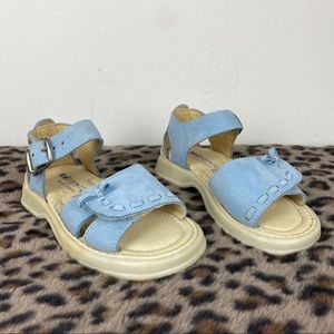 Blue Floral Toddler Sandals